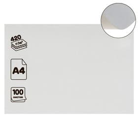 Картон хром-эрзац, А4 (21×30 см), 420 г/м², «Ладога», немелованный, 0.6 мм