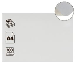 Картон хром-эрзац, А4 (21×30 см), 420 г/м², «Ладога», немелованный, 0.6 мм