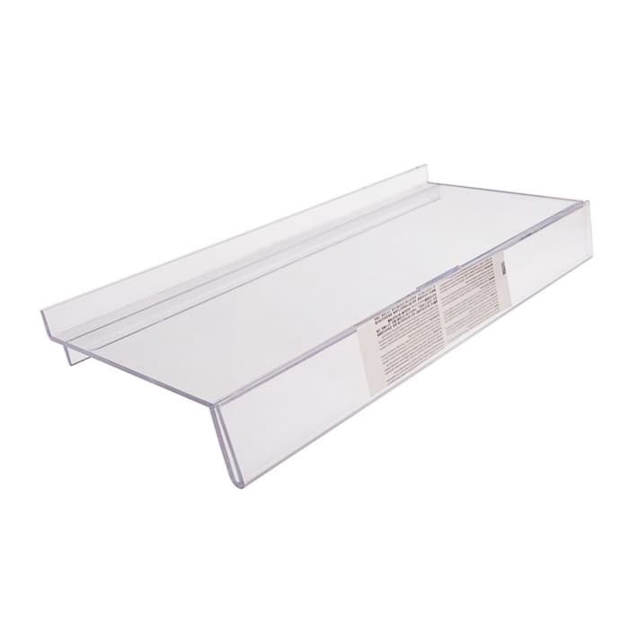 Полка для экономпанелей, для обуви, с ценникодержателем, 24.5×11.5 см, оргстекло, 3 мм