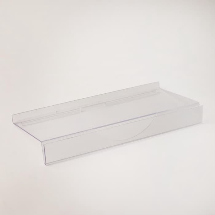 Полка для экономпанелей, для обуви, с ценникодержателем, 24.5×11.5 см, оргстекло, 3 мм