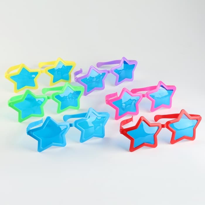 Очки-гигант «Звёздочка», матовые, цвета МИКС