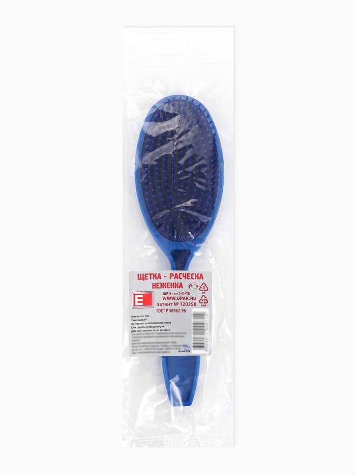 Расчёска массажная, 22×6 см, МИКС