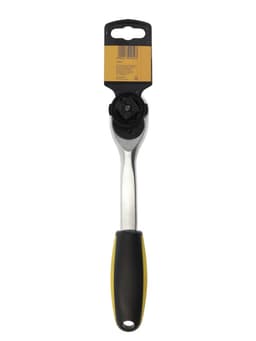 Вороток с трещоткой ТУНДРА, CrV, квадрат 1/2", 2К рукоятка, 72 зубца, 250 мм