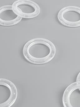 Люверсы для штор, d=4/6.5 см, 10 шт., прозрачные