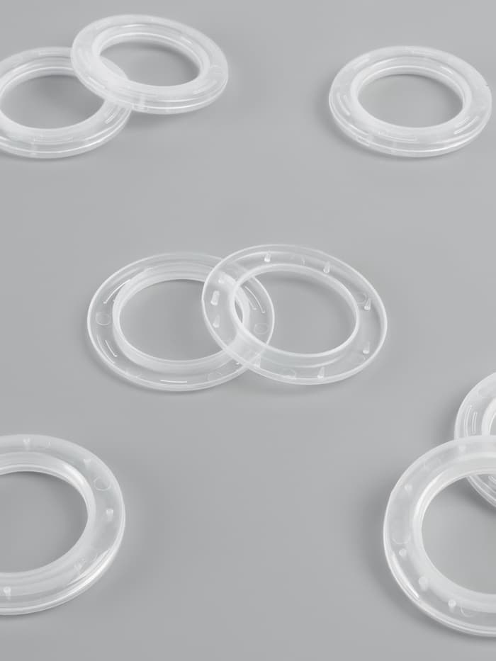 Люверсы для штор, d=4/6.5 см, 10 шт., прозрачные