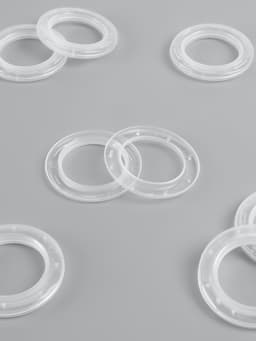 Люверсы для штор, d=4/6.5 см, 10 шт., прозрачные