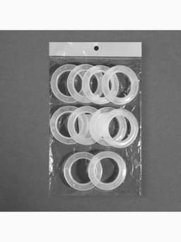 Люверсы для штор, d=4/6.5 см, 10 шт., прозрачные