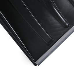 Лопата для уборки снега, автомобильная, пластиковый ковш 380×370 мм, алюминиевая планка, алюминиевый черенок, с ручкой