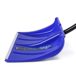 Лопата для уборки снега, пластиковый ковш 500×375 мм, алюминиевая планка, алюминиевый черенок, с ручкой