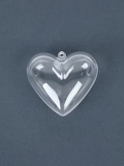 Заготовка - подвеска, раздельные части «Сердце», размер собранного: 6×6×3.6 см