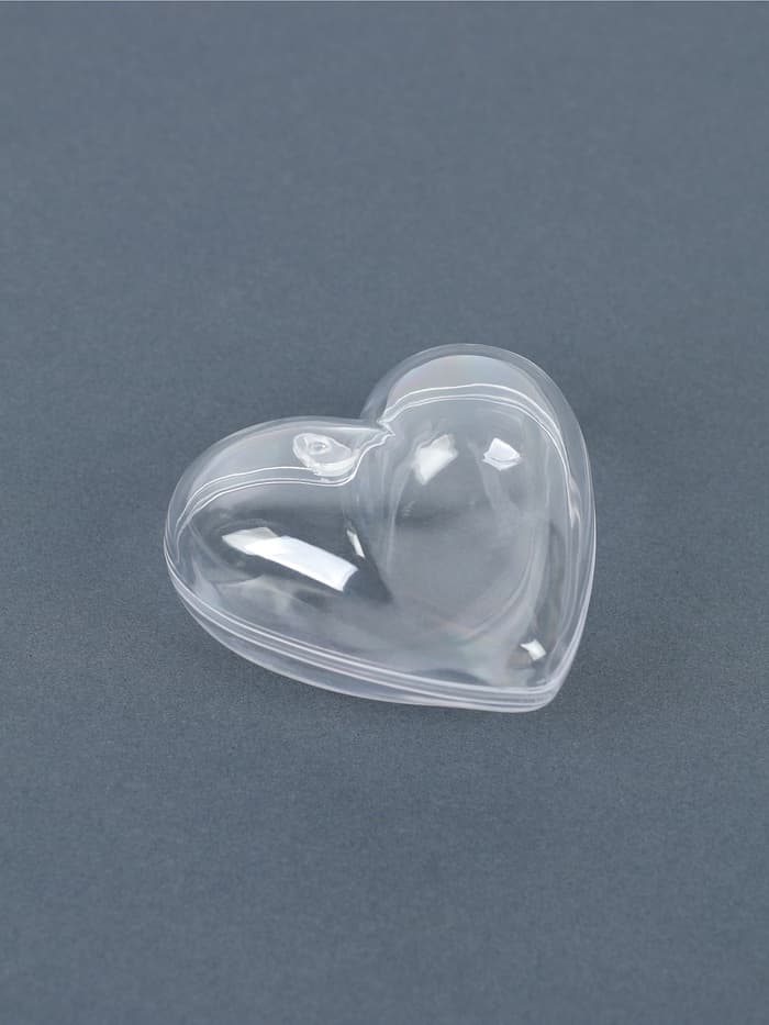 Заготовка - подвеска, раздельные части «Сердце», размер собранного: 6×6×3.6 см