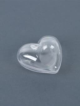 Заготовка - подвеска, раздельные части «Сердце», размер собранного: 6×6×3.6 см