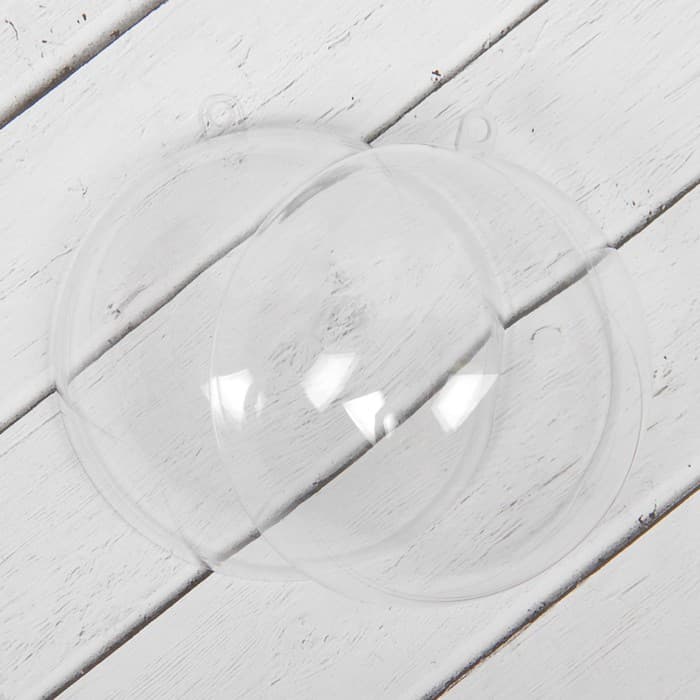 Ёлочный шар заготовка, раздельные части «Шар», диаметр собранного 9 см