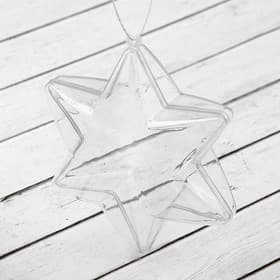 Заготовка - подвеска, раздельные части «Звезда 6-ти конечная», размер собранного: 4.3×10×10 см