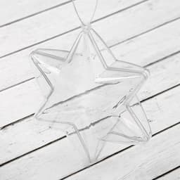 Заготовка - подвеска, раздельные части «Звезда 6-ти конечная», размер собранного: 4.3×10×10 см