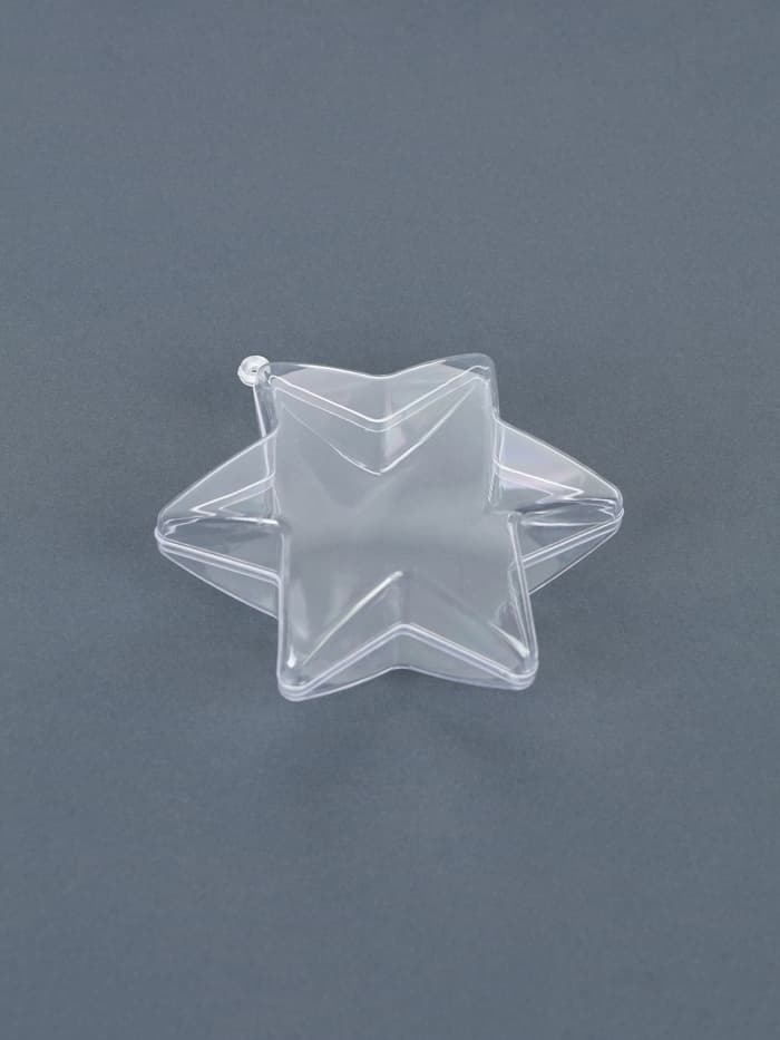 Заготовка - подвеска, раздельные части «Звезда 6-ти конечная», размер собранного: 4.3×10×10 см