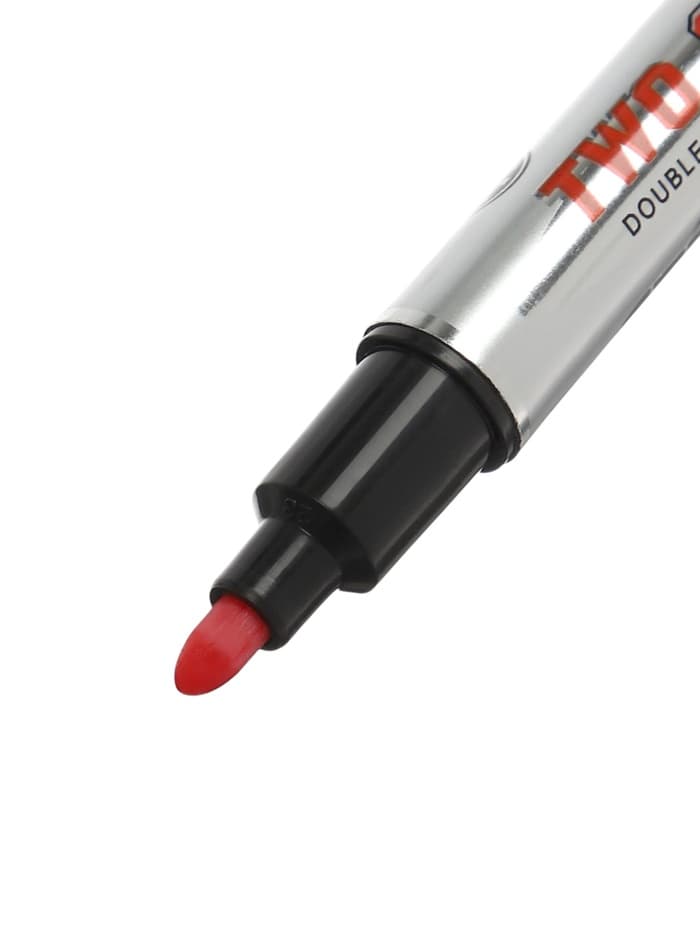 Маркер для доски, узел 2.5 мм, ширина линии 2.5 мм, двусторонний, водный, МИКС