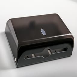 Диспенсер для бумажных полотенец в листах, пластиковый (макс. 200 шт.), 27×11×20.5 см, чёрный