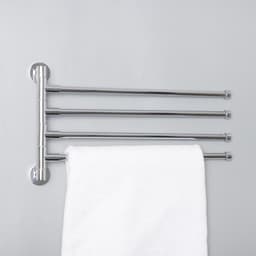 Держатель для полотенец с 4-мя поворотными панелями, Accoona A121-4, хром