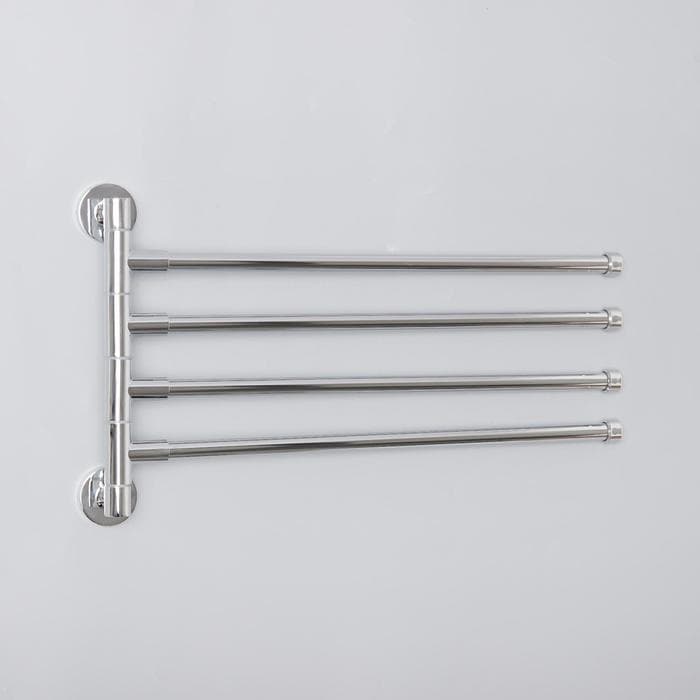 Держатель для полотенец с 4-мя поворотными панелями, Accoona A121-4, хром