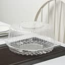 Контейнер для торта одноразовый с неразъёмной крышкой ИП-52 В, 23×11.4 см, внутренний 21×10.1 см, пластик, прозрачный