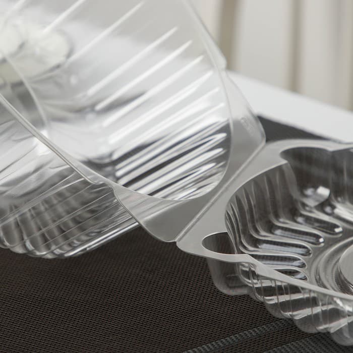 Контейнер для торта одноразовый с неразъёмной крышкой ИП-52 В, 23×11.4 см, внутренний 21×10.1 см, пластик, прозрачный