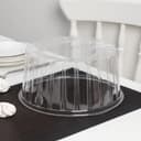 Крышка для тортницы пластиковая одноразовая ПР-Т-1430, 25×13 см, внутренний 22×11.7 см, прозрачная