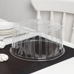 Крышка для тортницы пластиковая одноразовая ПР-Т-1430, 25×13 см, внутренний 22×11.7 см, прозрачная