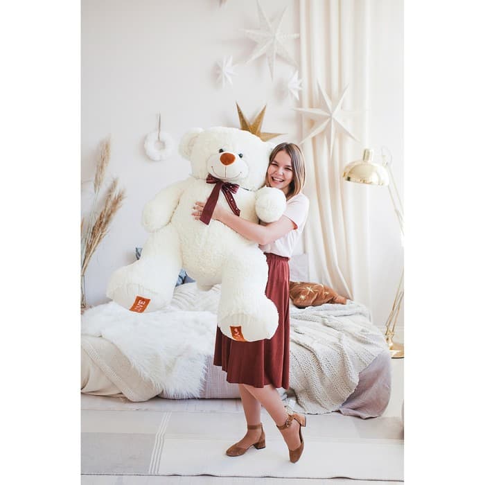 Мягкая игрушка «Медведь Амур», цвет молочный, 80 (155) см