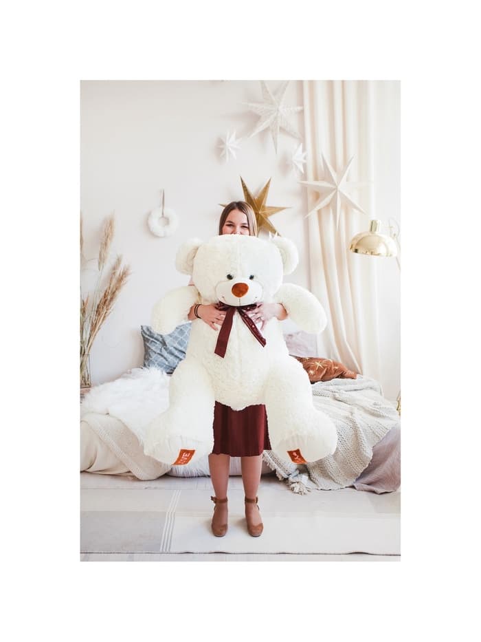 Мягкая игрушка «Медведь Амур», цвет молочный, 80 (155) см