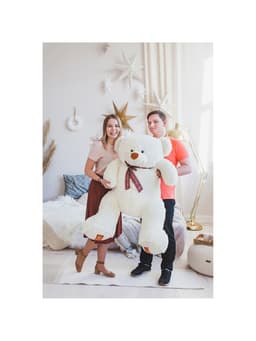 Мягкая игрушка «Медведь Амур», цвет молочный, 80 (155) см