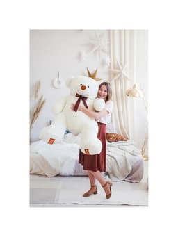 Мягкая игрушка «Медведь Амур», цвет молочный, 80 (155) см