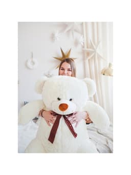 Мягкая игрушка «Медведь Амур», цвет молочный, 80 (155) см