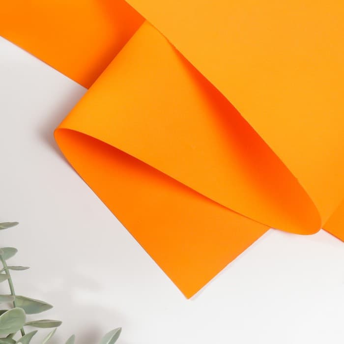 Фоамиран иранский, 0.8-1 мм, оранжевый/125, 60×70 см