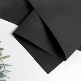 Фоамиран иранский, 0.8-1 мм, чёрный/195, 60×70 см