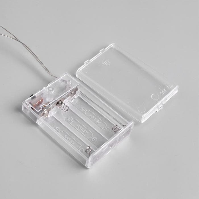 Светодиодная фигура «Олень с колокольчиком» 25×30×9 см, акрил, 24 LED, от батареек ААх3, свечение белое