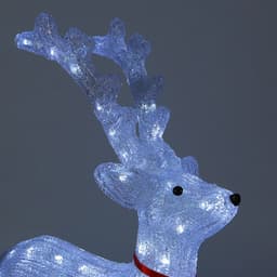 Светодиодная фигура «Олень величавый» 40×60×20 см, акрил, 72 LED, 220 В, свечение белое