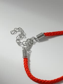 Браслет-оберег «Красная нить», талисман защиты, ангел хранитель, цвет серебро, L=20 см