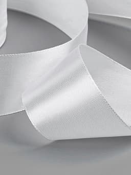 Лента атласная, 40 мм × 23 ±1 м, белая №01