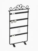 Подставка для украшений QF, 4 ряда, 16×7×29 см, чёрная