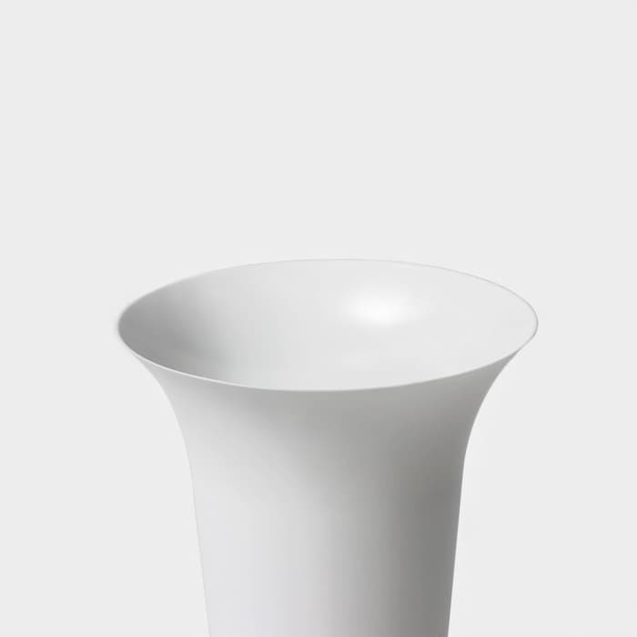 Ваза для цветов, 3 л, d=19 см, h=33 см, пластиковая, белая