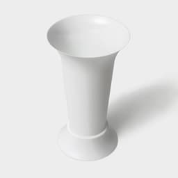 Ваза для цветов, 3 л, d=19 см, h=33 см, пластиковая, белая