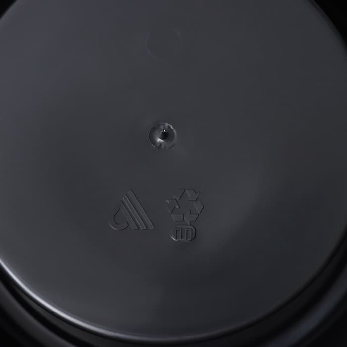 Ваза для цветов, 3 л, d=19 см, h=33 см, пластиковая, чёрная