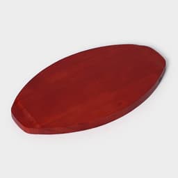 Сковорода «Овал», 26.5×16.5 см, на деревянной подставке, индукция, чугун, чёрная