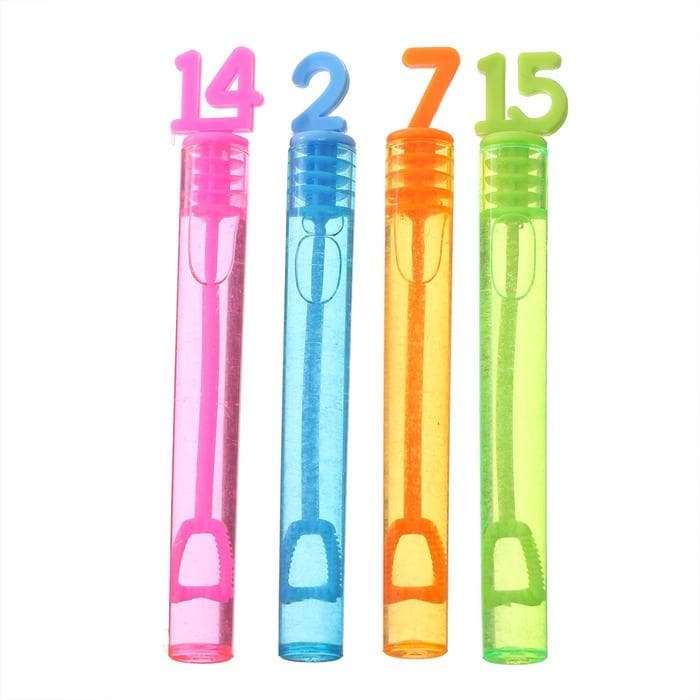 Мыльные нелопающиеся пузыри Funny toys «Цифры», 5 мл, МИКС