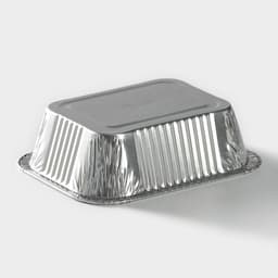 Формы для выпечки и запекания Доляна, набор 3 шт., 250 мл, 12.5×9.8×3.3 см, фольга, серебристые