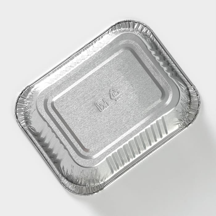 Формы для выпечки и запекания Доляна, набор 3 шт., 250 мл, 12.5×9.8×3.3 см, фольга, серебристые