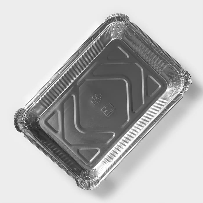 Формы для выпечки и запекания Доляна, набор 3 шт., 780 мл, 21×14.7×5 см, фольга, серебристые