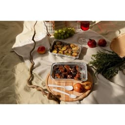 Форма для выпечки и запекания Доляна, 1.04 л, 22.5×18×4.5 см, 2 шт., фольга, серебристая