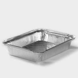 Форма для выпечки и запекания Доляна, 1.04 л, 22.5×18×4.5 см, 2 шт., фольга, серебристая